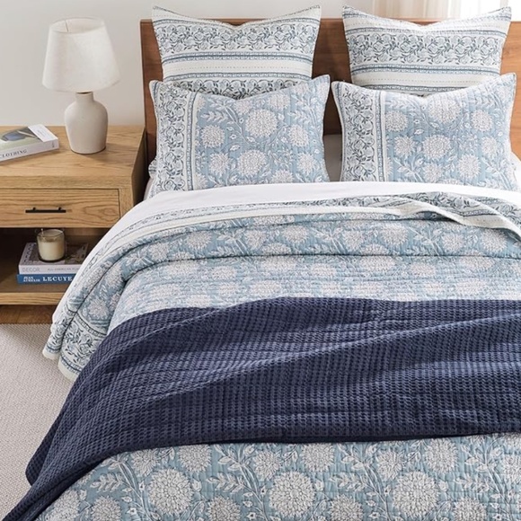 Levtex Home Adare Blue Reversible Quilt & Sham Set Full/Queen Color: blue - Picture 2 of 4